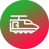 elektrisch trein creatief icoon ontwerp vector