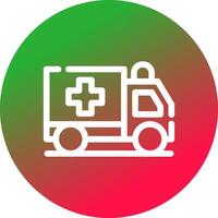 ambulance creatief icoon ontwerp vector