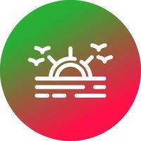 zonsopkomst creatief icoon ontwerp vector