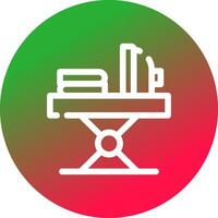 ijzer tafel creatief icoon ontwerp vector