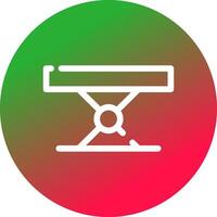 vouwen tafel creatief icoon ontwerp vector