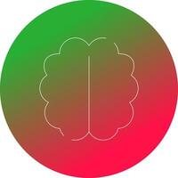 menselijk hersenen creatief icoon ontwerp vector