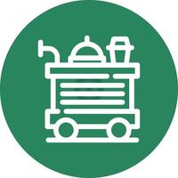 voedsel trolley creatief icoon ontwerp vector