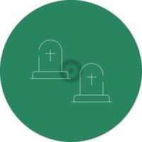 begraafplaats creatief icoon ontwerp vector
