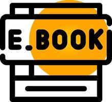 e-boeken creatief icoon ontwerp vector