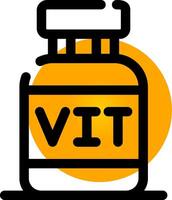 vitamines creatief icoon ontwerp vector