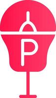 parkeren meter creatief icoon ontwerp vector