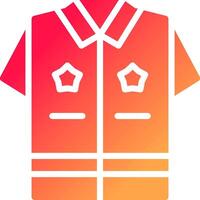 Politie uniform creatief icoon ontwerp vector