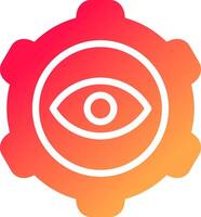 oog instelling creatief icoon ontwerp vector