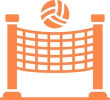 volleybal creatief icoon ontwerp vector