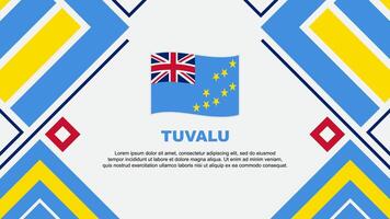 Tuvalu vlag abstract achtergrond ontwerp sjabloon. Tuvalu onafhankelijkheid dag banier behang vector illustratie. Tuvalu vlag