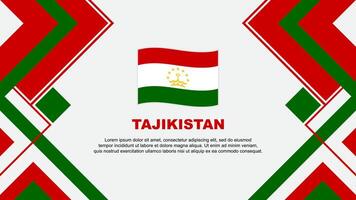 Tadzjikistan vlag abstract achtergrond ontwerp sjabloon. Tadzjikistan onafhankelijkheid dag banier behang vector illustratie. Tadzjikistan banier