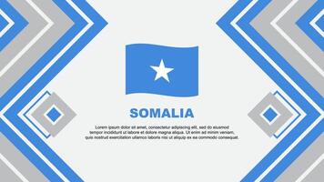 Somalië vlag abstract achtergrond ontwerp sjabloon. Somalië onafhankelijkheid dag banier behang vector illustratie. Somalië ontwerp