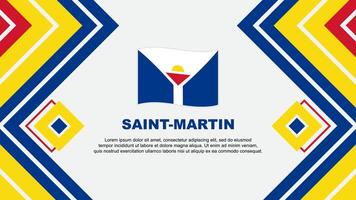 heilige Martin vlag abstract achtergrond ontwerp sjabloon. heilige Martin onafhankelijkheid dag banier behang vector illustratie. heilige Martin ontwerp