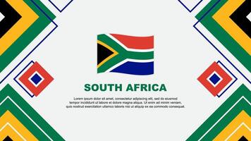 zuiden Afrika vlag abstract achtergrond ontwerp sjabloon. zuiden Afrika onafhankelijkheid dag banier behang vector illustratie. zuiden Afrika achtergrond