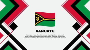 vanuatu vlag abstract achtergrond ontwerp sjabloon. vanuatu onafhankelijkheid dag banier behang vector illustratie. vanuatu banier