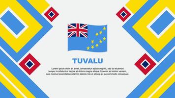 Tuvalu vlag abstract achtergrond ontwerp sjabloon. Tuvalu onafhankelijkheid dag banier behang vector illustratie. Tuvalu tekenfilm