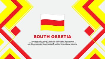 zuiden ossetië vlag abstract achtergrond ontwerp sjabloon. zuiden ossetië onafhankelijkheid dag banier behang vector illustratie. zuiden ossetië banier