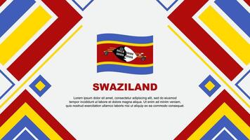 Swaziland vlag abstract achtergrond ontwerp sjabloon. Swaziland onafhankelijkheid dag banier behang vector illustratie. Swaziland vlag