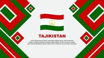 Tadzjikistan vlag abstract achtergrond ontwerp sjabloon. Tadzjikistan onafhankelijkheid dag banier behang vector illustratie. Tadzjikistan tekenfilm