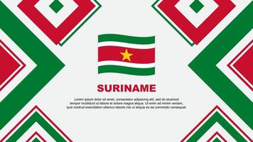 Suriname vlag abstract achtergrond ontwerp sjabloon. Suriname onafhankelijkheid dag banier behang vector illustratie. Suriname onafhankelijkheid dag