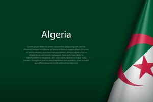 Algerije nationaal vlag geïsoleerd Aan achtergrond met copyspace vector