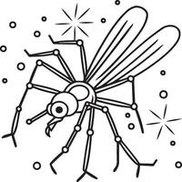 insecten kleur Pagina's voor kleur boek. insecten schets vector. vector