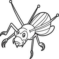 insecten kleur Pagina's voor kleur boek. insecten schets vector. vector