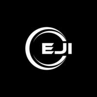 eji brief logo ontwerp, inspiratie voor een uniek identiteit. modern elegantie en creatief ontwerp. watermerk uw succes met de opvallend deze logo. vector