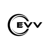 evv brief logo ontwerp, inspiratie voor een uniek identiteit. modern elegantie en creatief ontwerp. watermerk uw succes met de opvallend deze logo. vector