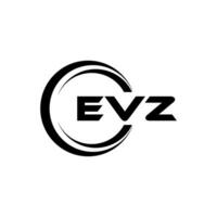 evz brief logo ontwerp, inspiratie voor een uniek identiteit. modern elegantie en creatief ontwerp. watermerk uw succes met de opvallend deze logo. vector