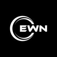 ewn brief logo ontwerp, inspiratie voor een uniek identiteit. modern elegantie en creatief ontwerp. watermerk uw succes met de opvallend deze logo. vector