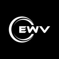 ewv brief logo ontwerp, inspiratie voor een uniek identiteit. modern elegantie en creatief ontwerp. watermerk uw succes met de opvallend deze logo. vector