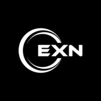 exn brief logo ontwerp, inspiratie voor een uniek identiteit. modern elegantie en creatief ontwerp. watermerk uw succes met de opvallend deze logo. vector