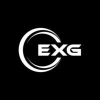 exg brief logo ontwerp, inspiratie voor een uniek identiteit. modern elegantie en creatief ontwerp. watermerk uw succes met de opvallend deze logo. vector