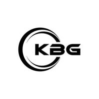 kbg brief logo ontwerp, inspiratie voor een uniek identiteit. modern elegantie en creatief ontwerp. watermerk uw succes met de opvallend deze logo. vector