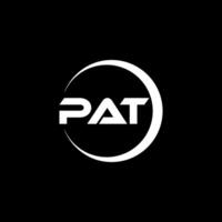 pat brief logo ontwerp, inspiratie voor een uniek identiteit. modern elegantie en creatief ontwerp. watermerk uw succes met de opvallend deze logo. vector