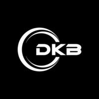 dkb brief logo ontwerp, inspiratie voor een uniek identiteit. modern elegantie en creatief ontwerp. watermerk uw succes met de opvallend deze logo. vector