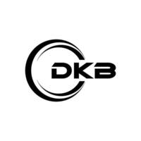 dkb brief logo ontwerp, inspiratie voor een uniek identiteit. modern elegantie en creatief ontwerp. watermerk uw succes met de opvallend deze logo. vector