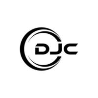 djc brief logo ontwerp, inspiratie voor een uniek identiteit. modern elegantie en creatief ontwerp. watermerk uw succes met de opvallend deze logo. vector