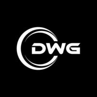 dwg brief logo ontwerp, inspiratie voor een uniek identiteit. modern elegantie en creatief ontwerp. watermerk uw succes met de opvallend deze logo. vector