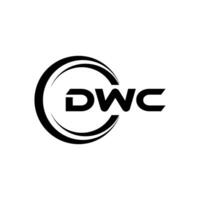 dwc brief logo ontwerp, inspiratie voor een uniek identiteit. modern elegantie en creatief ontwerp. watermerk uw succes met de opvallend deze logo. vector