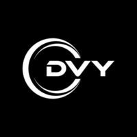 dvy brief logo ontwerp, inspiratie voor een uniek identiteit. modern elegantie en creatief ontwerp. watermerk uw succes met de opvallend deze logo. vector