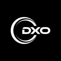 dxo brief logo ontwerp, inspiratie voor een uniek identiteit. modern elegantie en creatief ontwerp. watermerk uw succes met de opvallend deze logo. vector