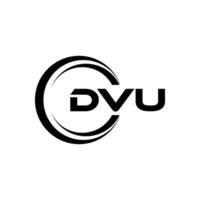 dvu brief logo ontwerp, inspiratie voor een uniek identiteit. modern elegantie en creatief ontwerp. watermerk uw succes met de opvallend deze logo. vector