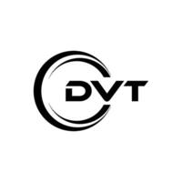 dvt brief logo ontwerp, inspiratie voor een uniek identiteit. modern elegantie en creatief ontwerp. watermerk uw succes met de opvallend deze logo. vector