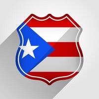 puerto rico vlag weg teken illustratie vector