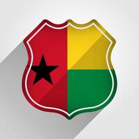 Guinea Bissau vlag weg teken illustratie vector