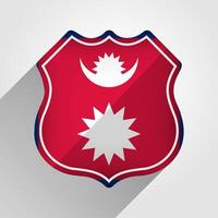 Nepal vlag weg teken illustratie vector