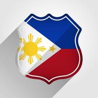Filippijnen vlag weg teken illustratie vector
